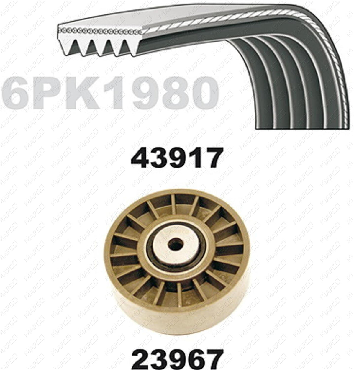 MAPCO Keilrippenriemensatz 23917