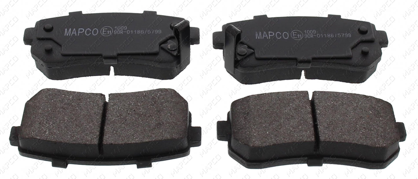 MAPCO Bremsbelagsatz, Scheibenbremse Hinterachse 6922