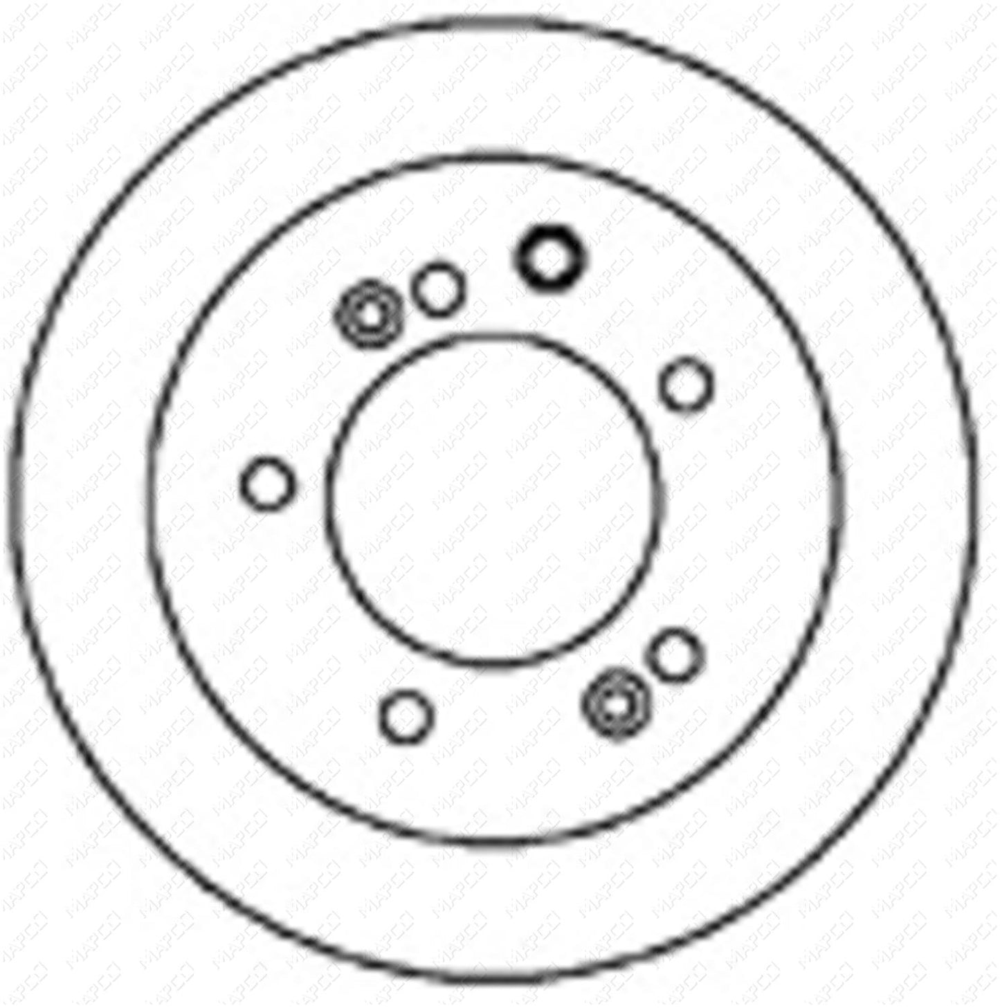 MAPCO Bremsscheibe Hinterachse 15578