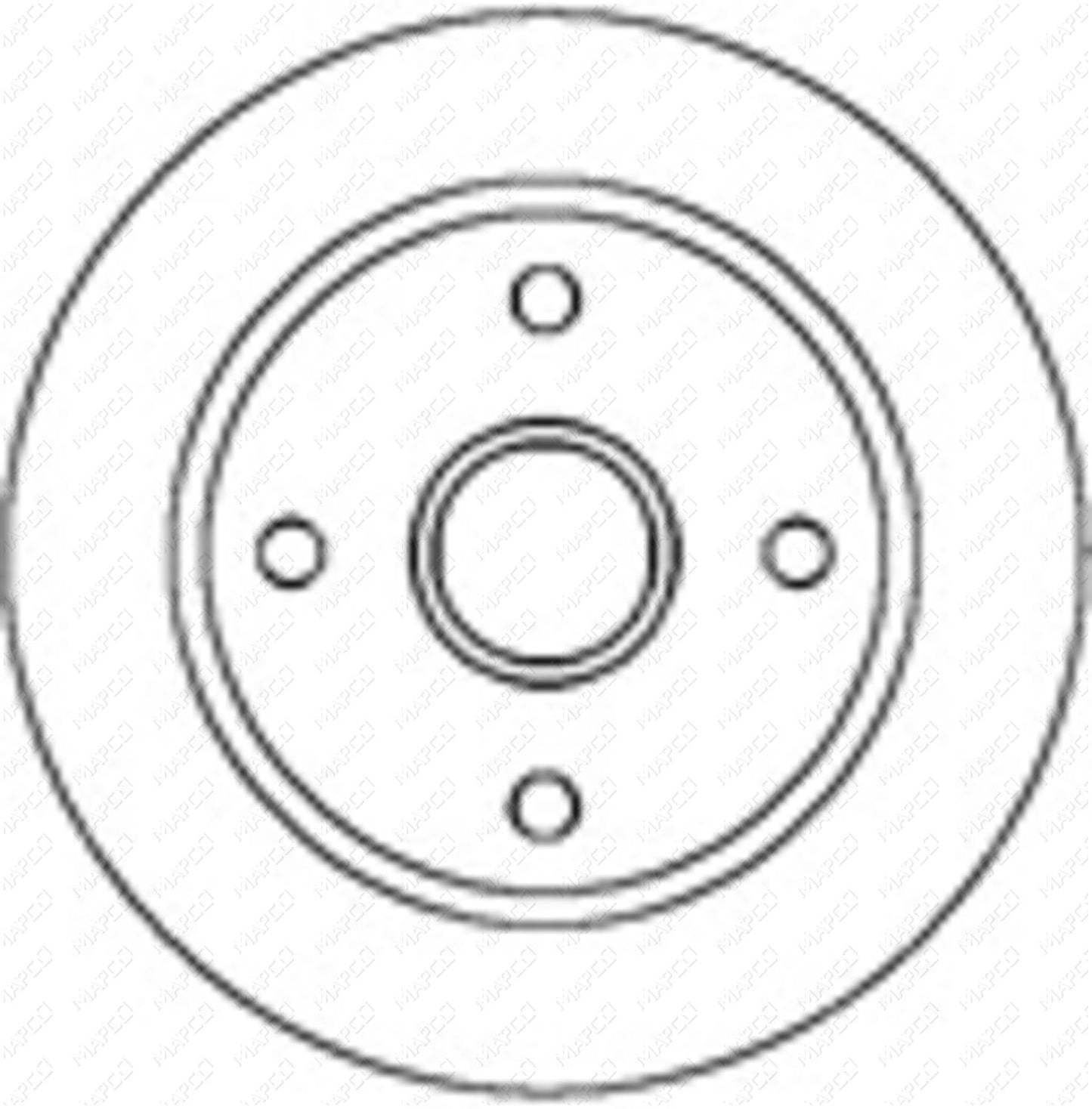 MAPCO Bremsscheibe Vorderachse 25032