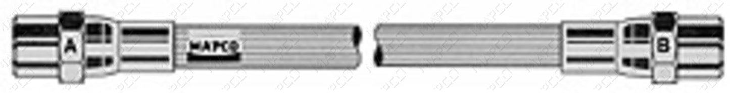 MAPCO Bremsschlauch Hinterachse links 3743
