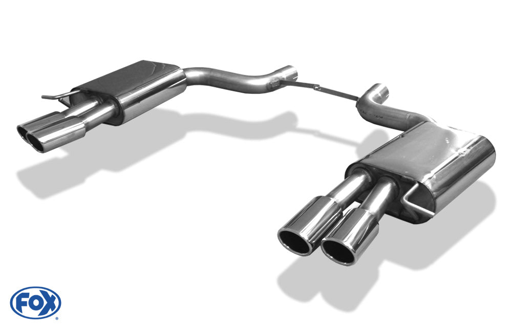 FOX Audi S8 - 4E Endschalldämpfer rechts/links - 2x88x74 Typ 32 rechts/links