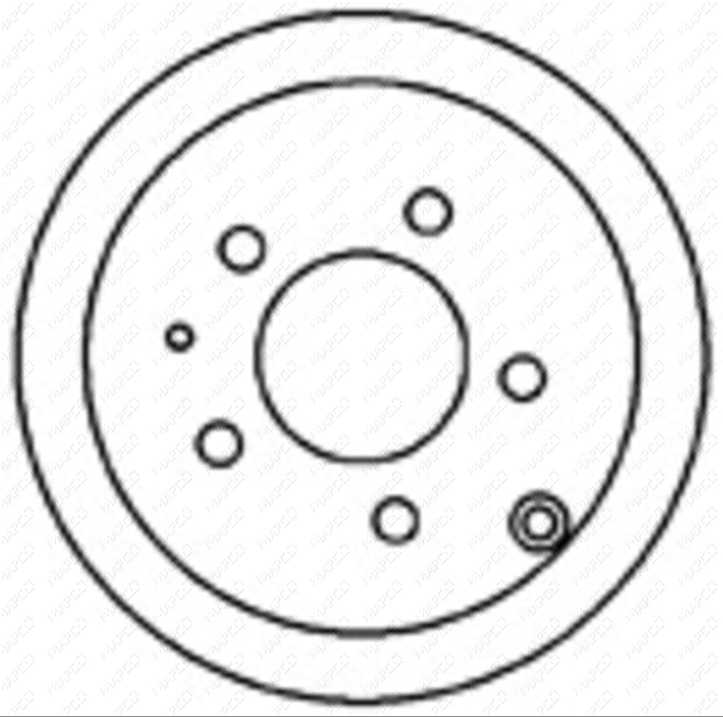 MAPCO Bremsscheibe Hinterachse 25532