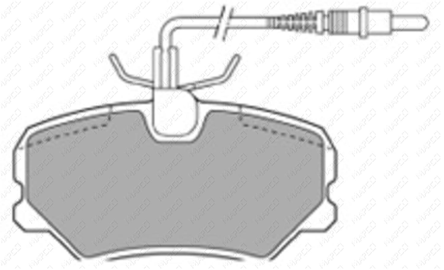 MAPCO Bremsbelagsatz, Scheibenbremse Vorderachse 6309