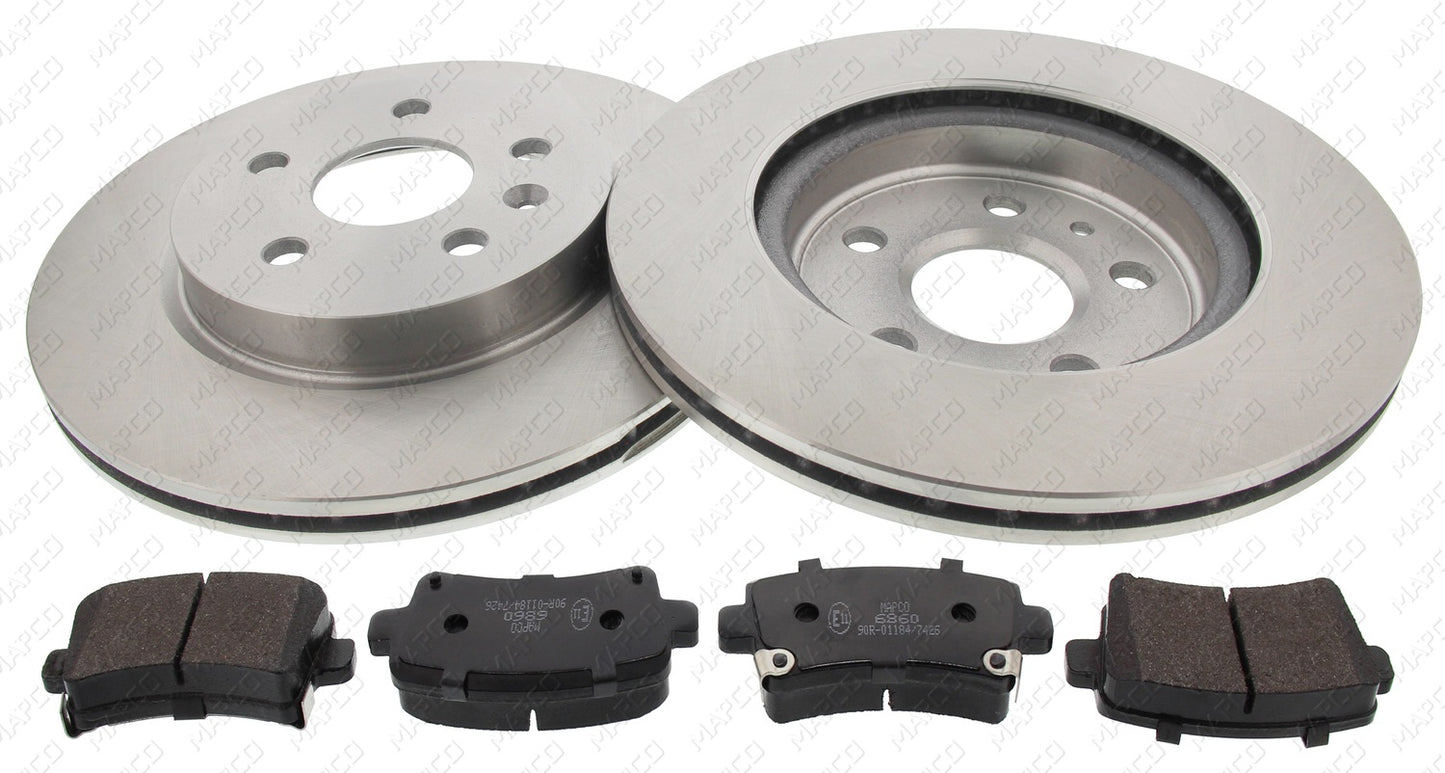 MAPCO Bremsensatz, Scheibenbremse Hinterachse Satz 47700