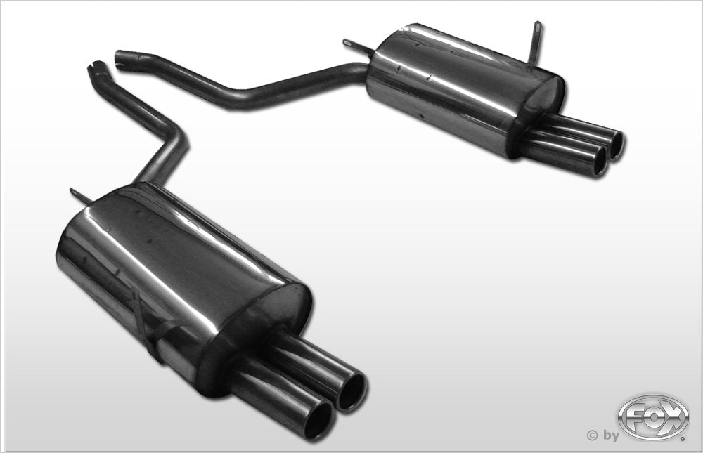 FOX BMW E38 730i/ 735i/ 740i - Ohne Stoßstangenausschnitt Endschalldämpfer rechts/links - 2x76 Typ 13 rechts/links