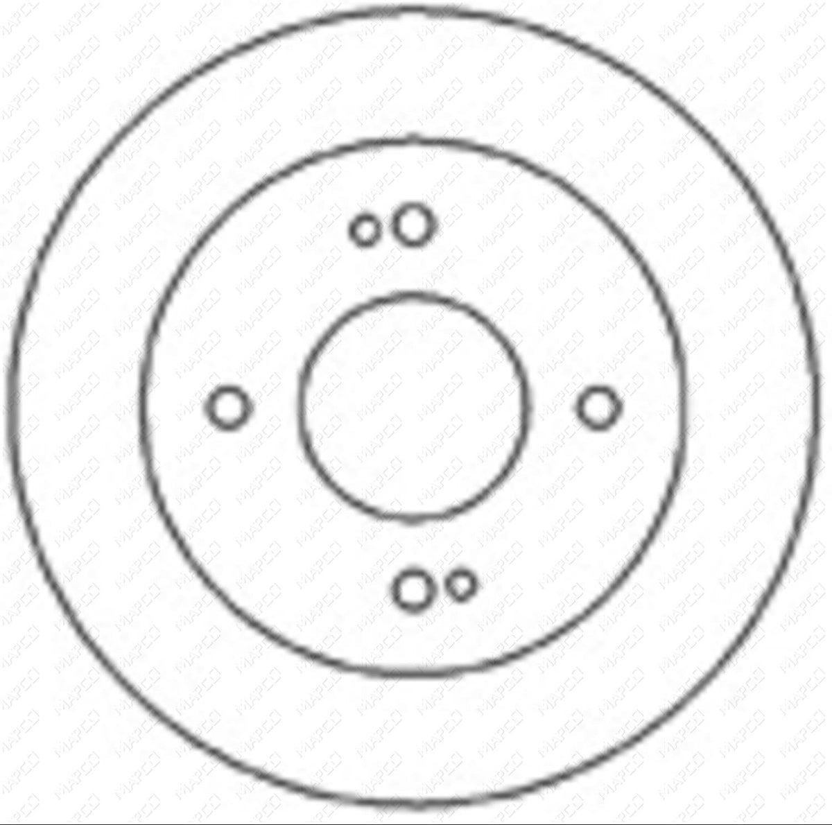 MAPCO Bremsscheibe Hinterachse 45507