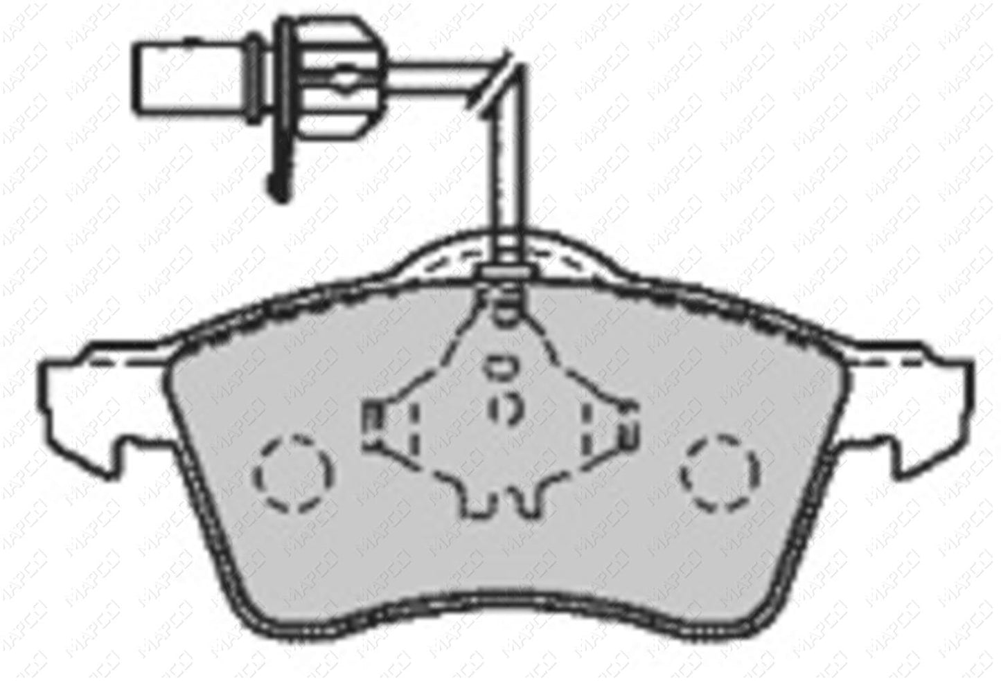 MAPCO Bremsbelagsatz, Scheibenbremse Vorderachse 6551