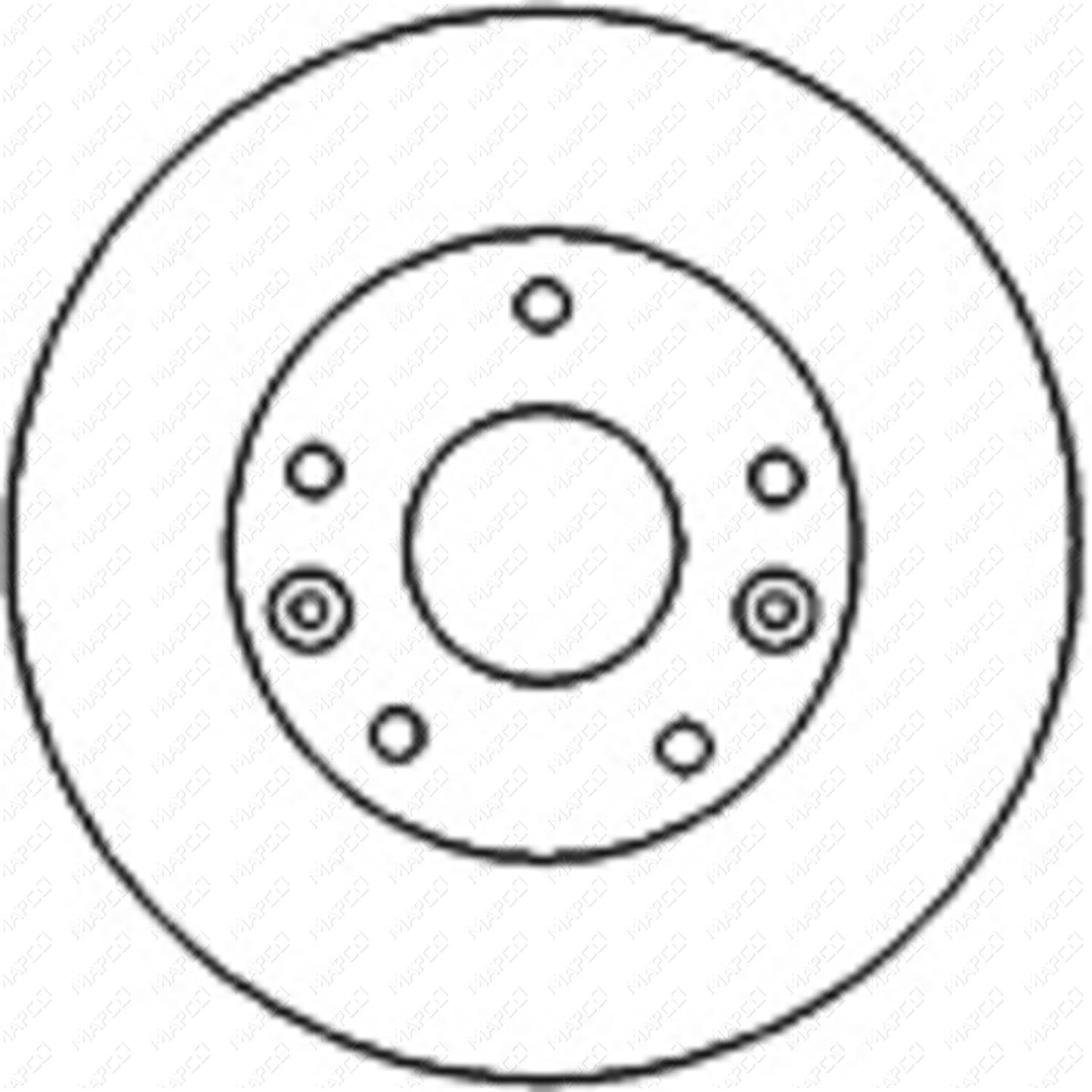 MAPCO Bremsscheibe Vorderachse 15579