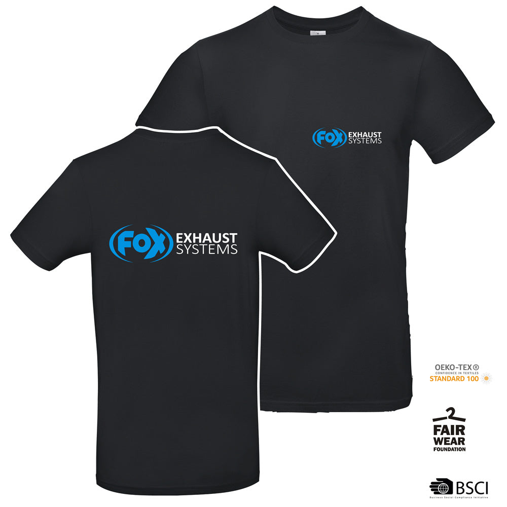 FOX T-Shirt Größe XXXL T-Shirt aus dem Hause B&C #E190 - 185 g/m² - 100% Baumwolle, ringgesponnenes und vorgeschrumpftes Jersey - Rippstrick am Rundhalsausschnitt -Nackenband -Waschbar bis 40°C - Einlaufvorbehandelt. - FAIR WEAR - OEKO-TEX - nachhalt