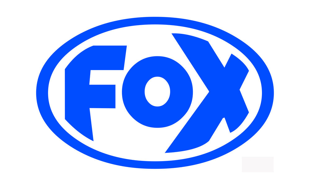 FOX FOX Sticker Blau - geplottet Höhe: 80mm Breite: 125mm - FOX Logo