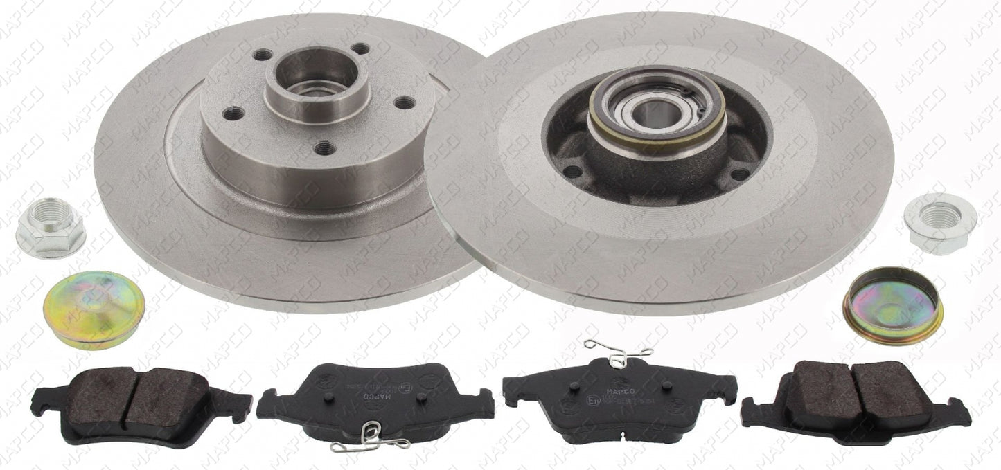 MAPCO Bremsensatz, Scheibenbremse Hinterachse Satz 47170