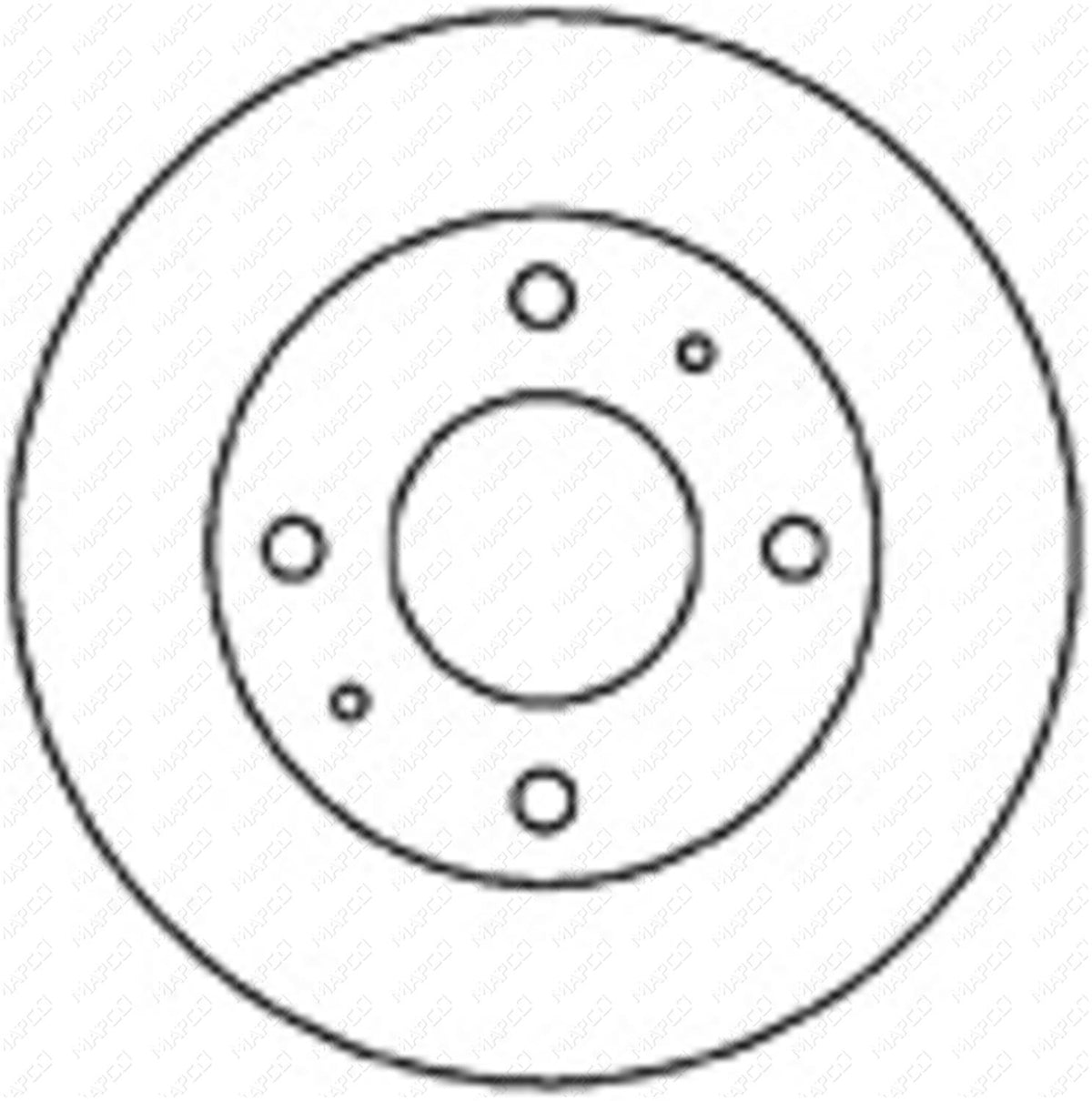 MAPCO Bremsscheibe Vorderachse 25520