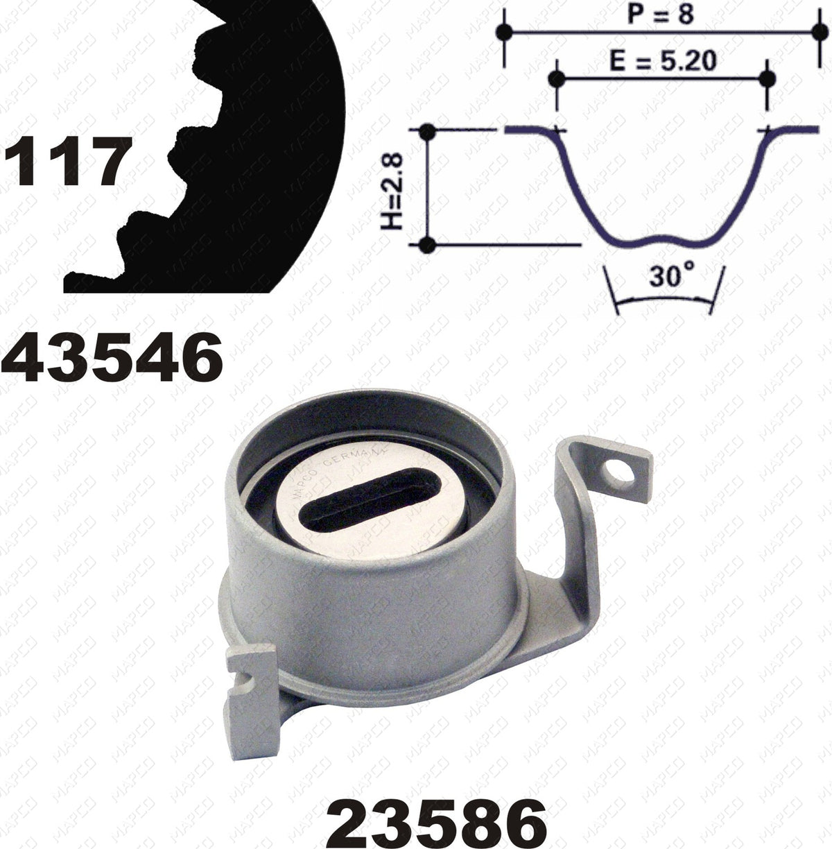 MAPCO Zahnriemensatz 23546