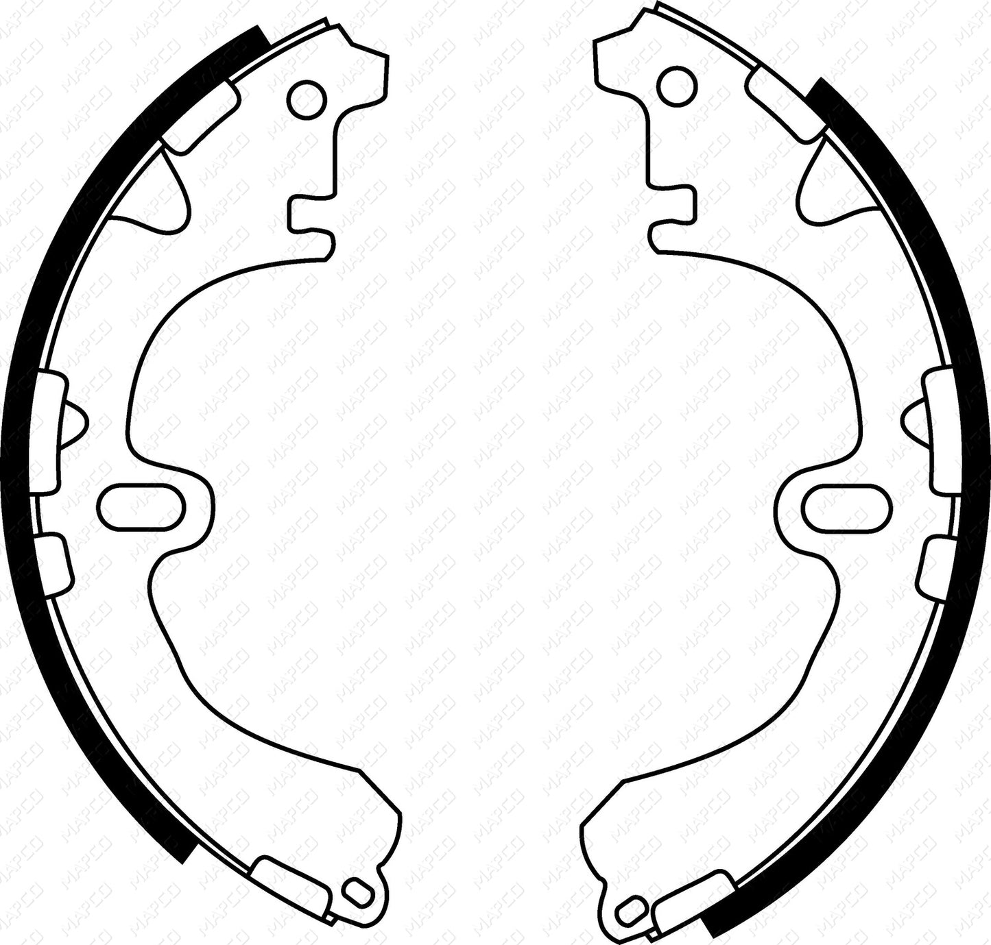 MAPCO Bremsbackensatz Hinterachse 8571
