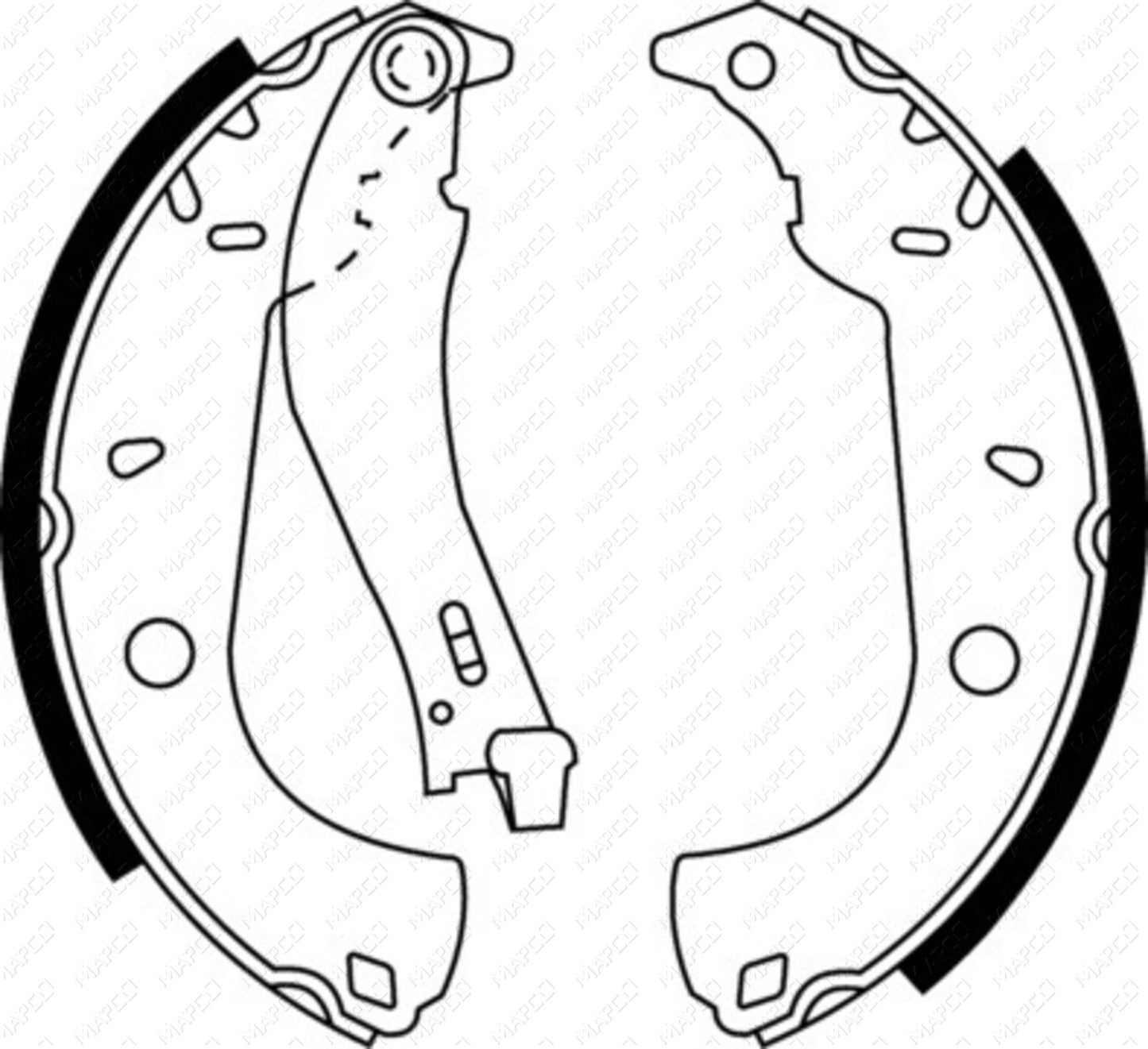 MAPCO Bremsbackensatz Hinterachse 8139