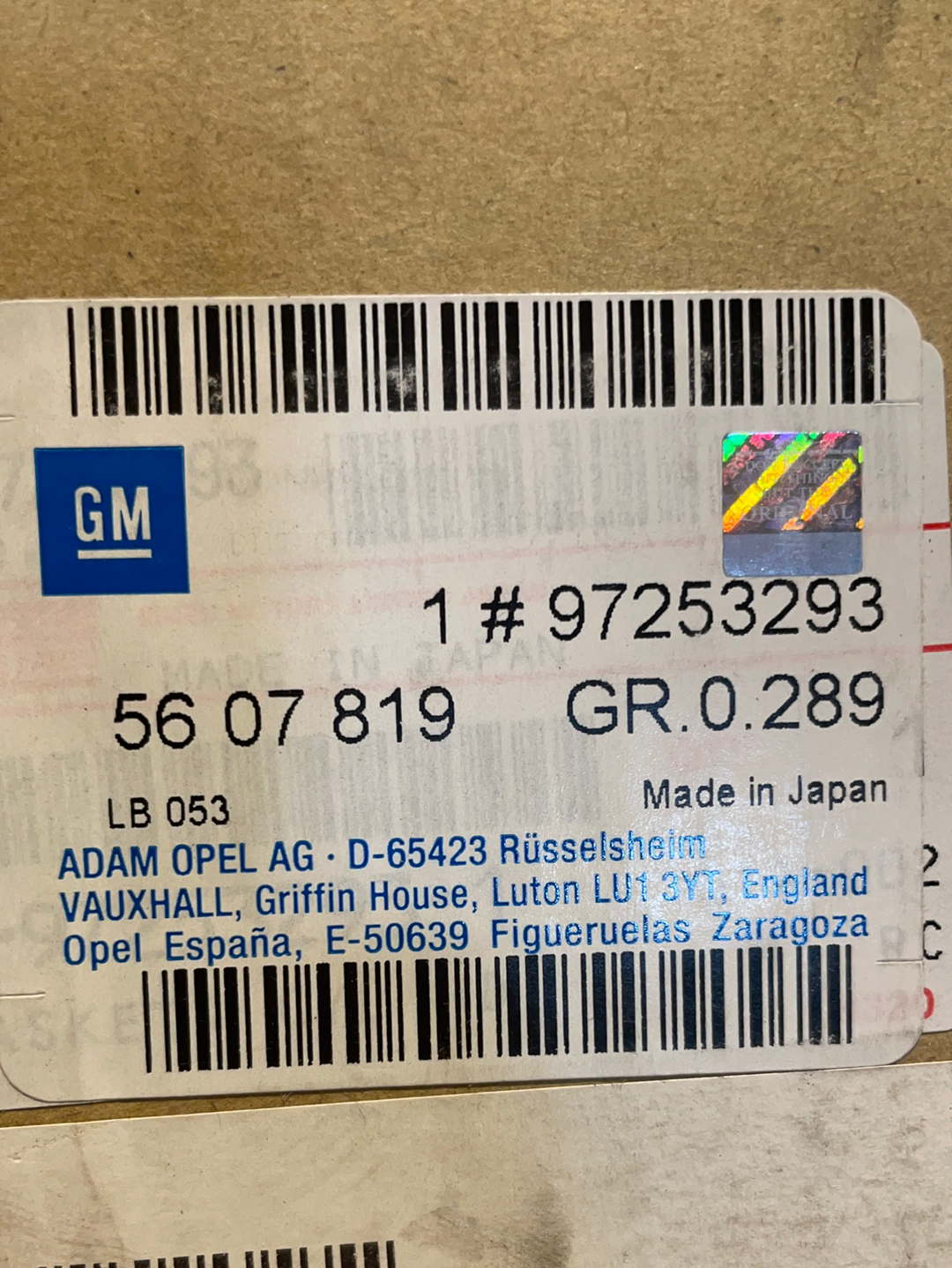 Original GM Opel Signum 3.0 V6 Zylinderkopfdichtung Neu