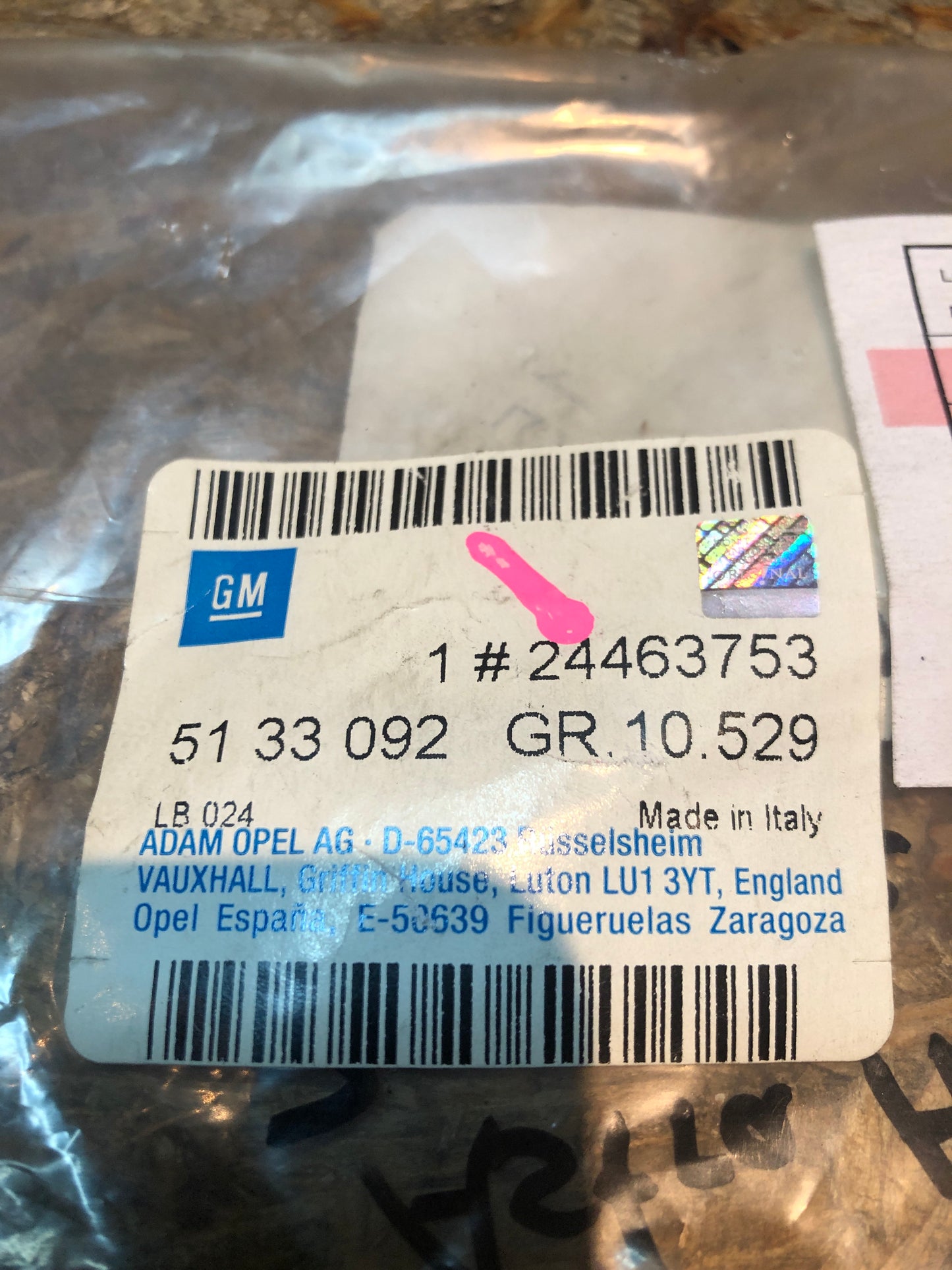 Original GM Opel Astra H Zugstange Türgriff Neu