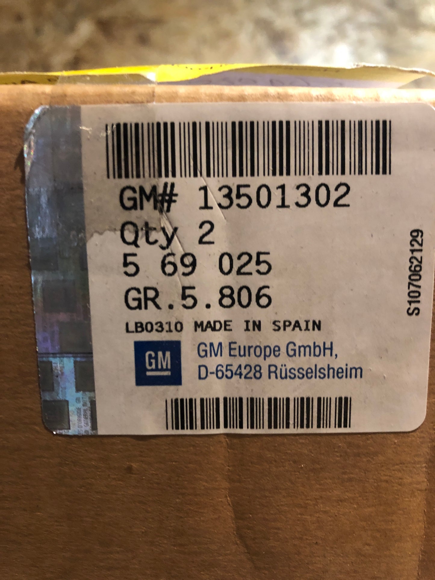 Original GM Opel Insignia A Saab 9-5 Chevrolet Malibu VIII Bremsscheibensatz hinten Neu