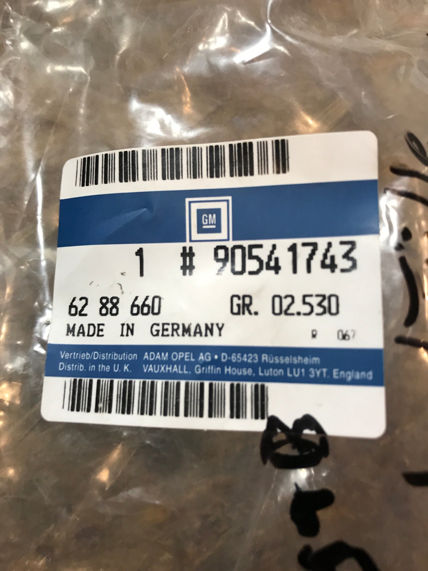 Original Opel Omega B Kabelsatz Tülle Tür hinten rechts NEU