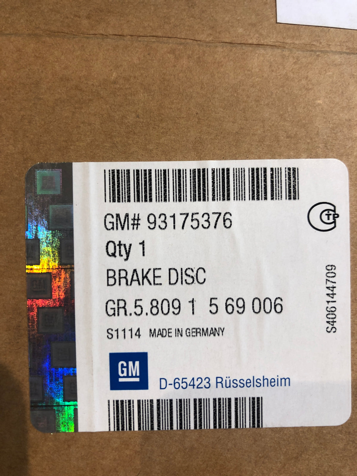 Original GM Opel Astra H Combo B/C Meriva A Bremsscheibensatz vorne belüftet Neu