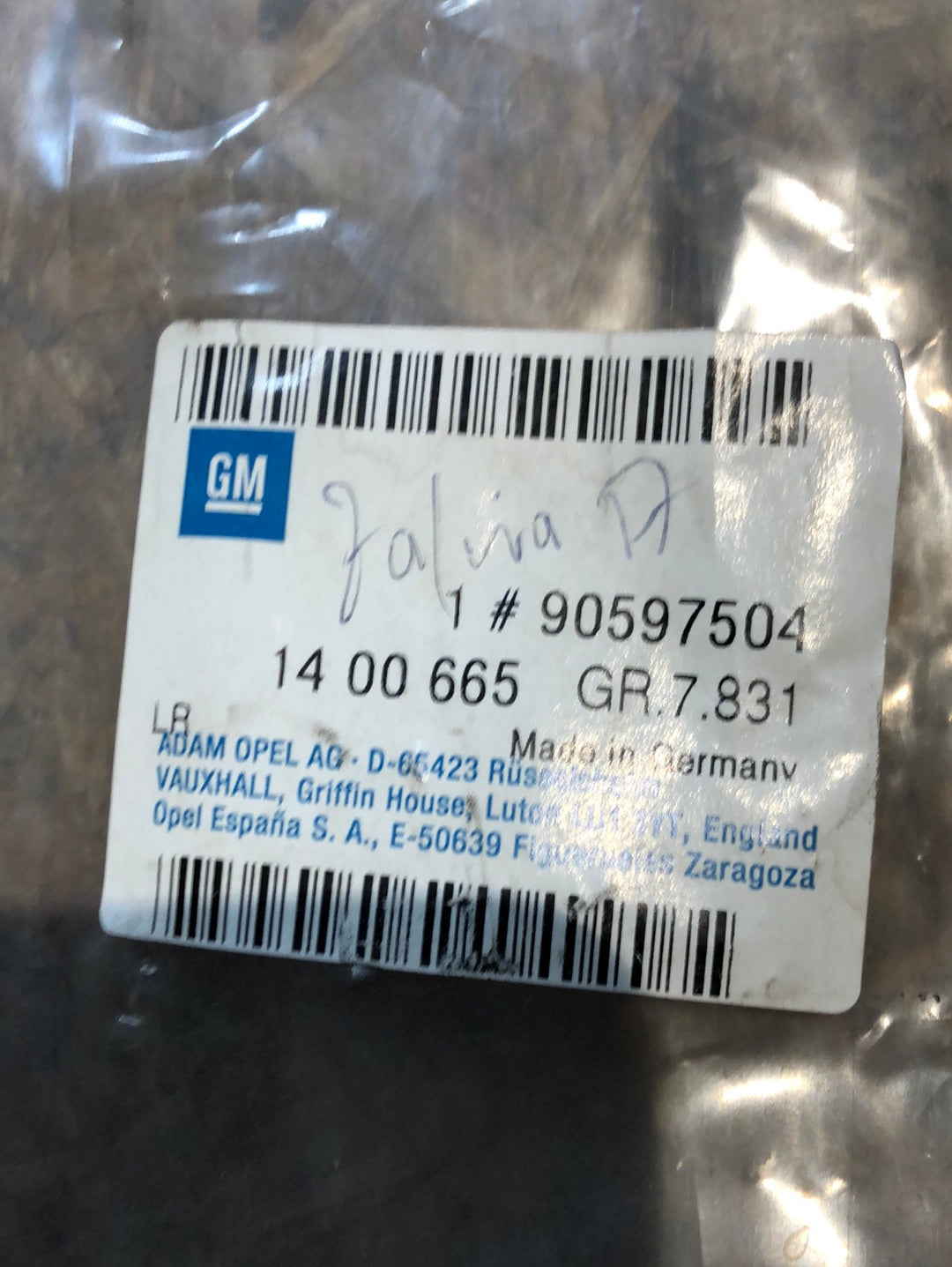 Original GM Opel Astra G Zafira A Lüftungsgitter Blende Stoßstange vorne Neu