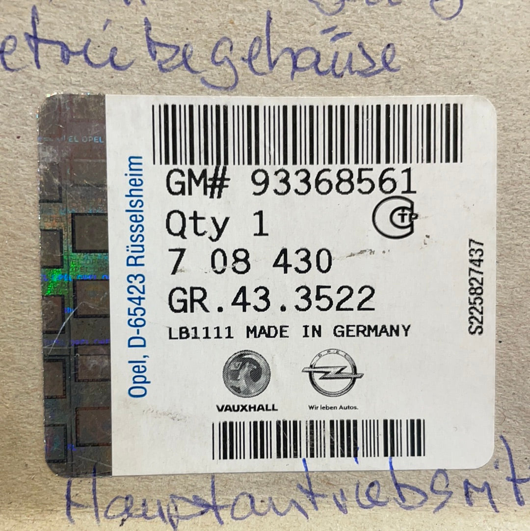 Original GM Opel Astra G Zafira H Rillenkugellager Getriebegehäuse Hauptantriebsritzel Neu