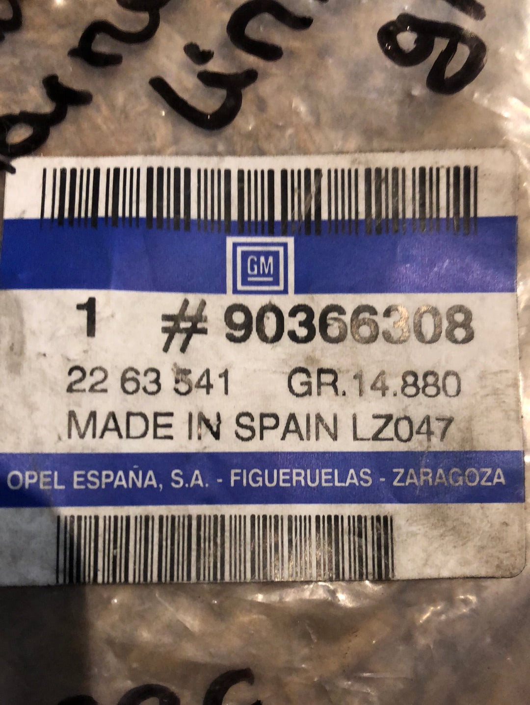 Original GM Opel Corsa B Tigra A Blende Scharnierlager links grau Neu