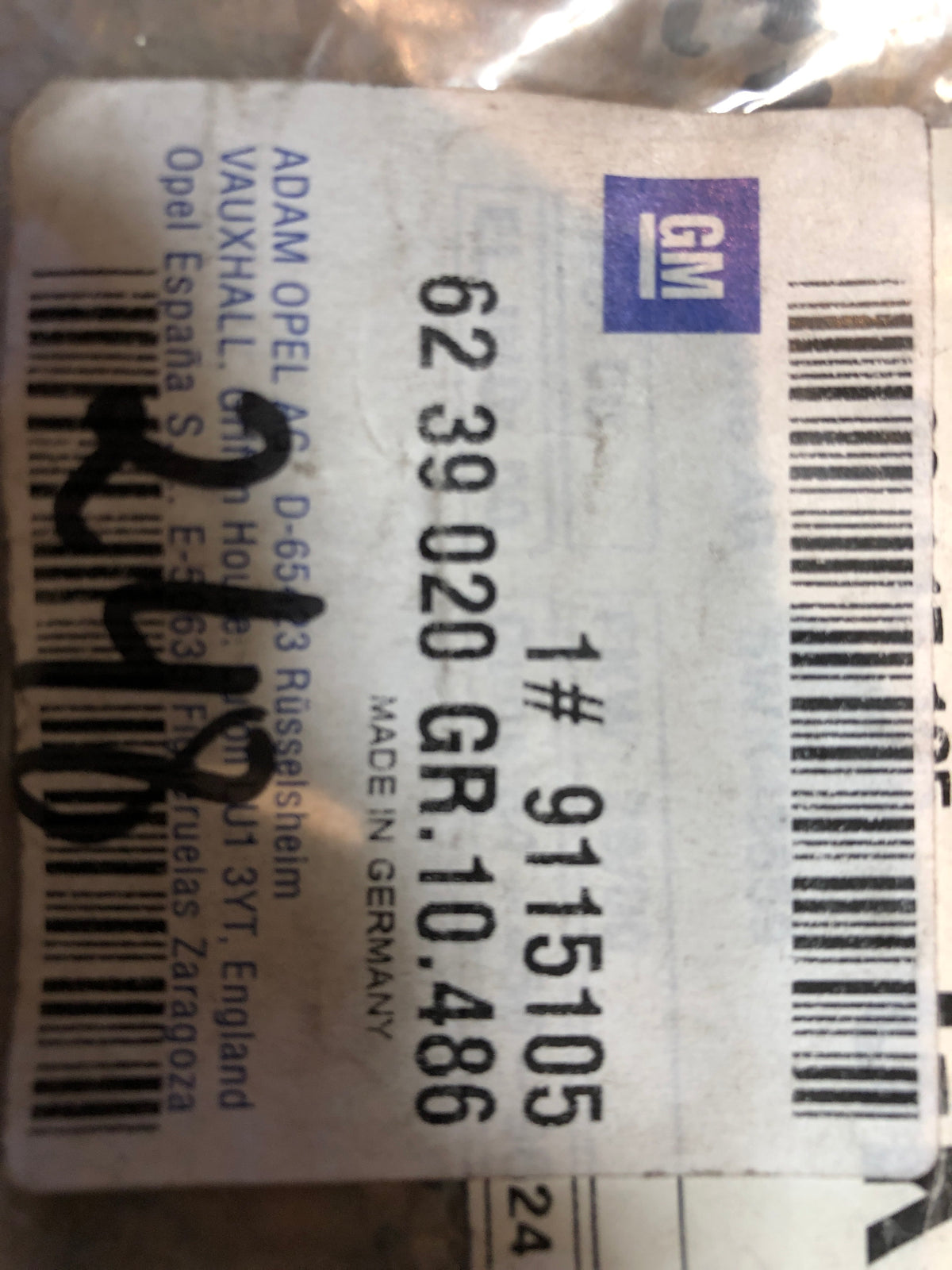 Original GM Opel Corsa C Meriva A Funkfernbedienung Neu