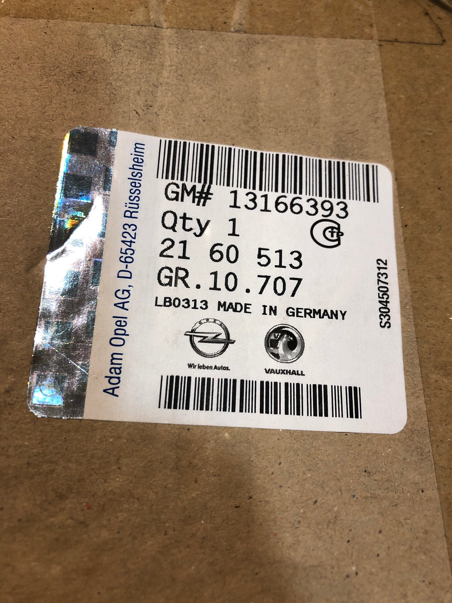 Original Opel Astra H Zierstreifen Heckklappe Neu