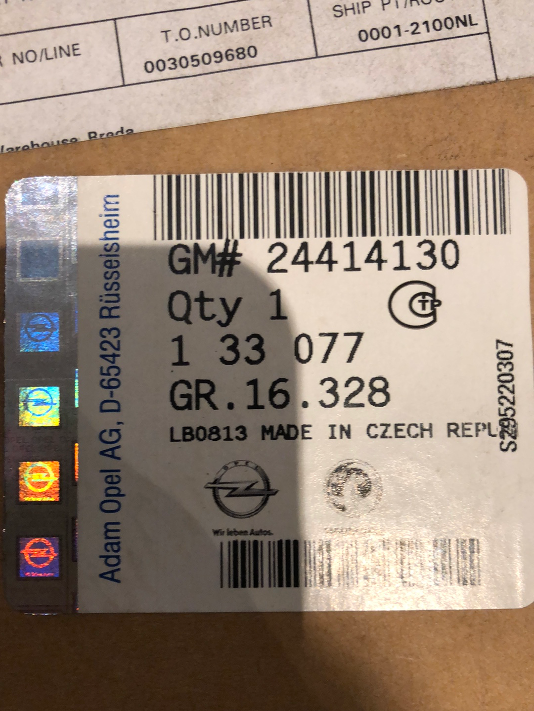 Original GM Opel Vectra B Schloss Zentralverriegelung Hintertür Links Neu