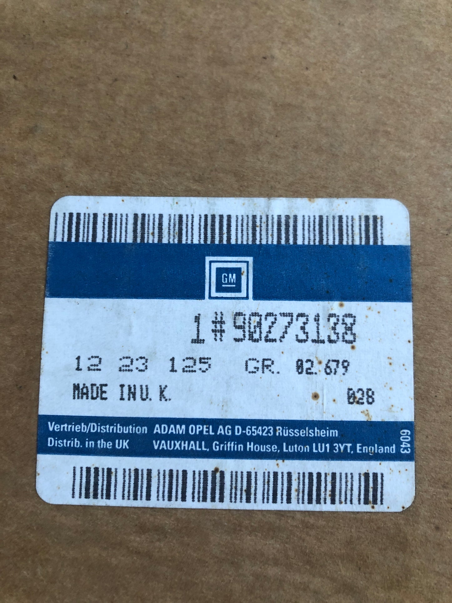 Original GM Opel Kadett E Combo Astra Max Rücklicht komplett rechts Neu