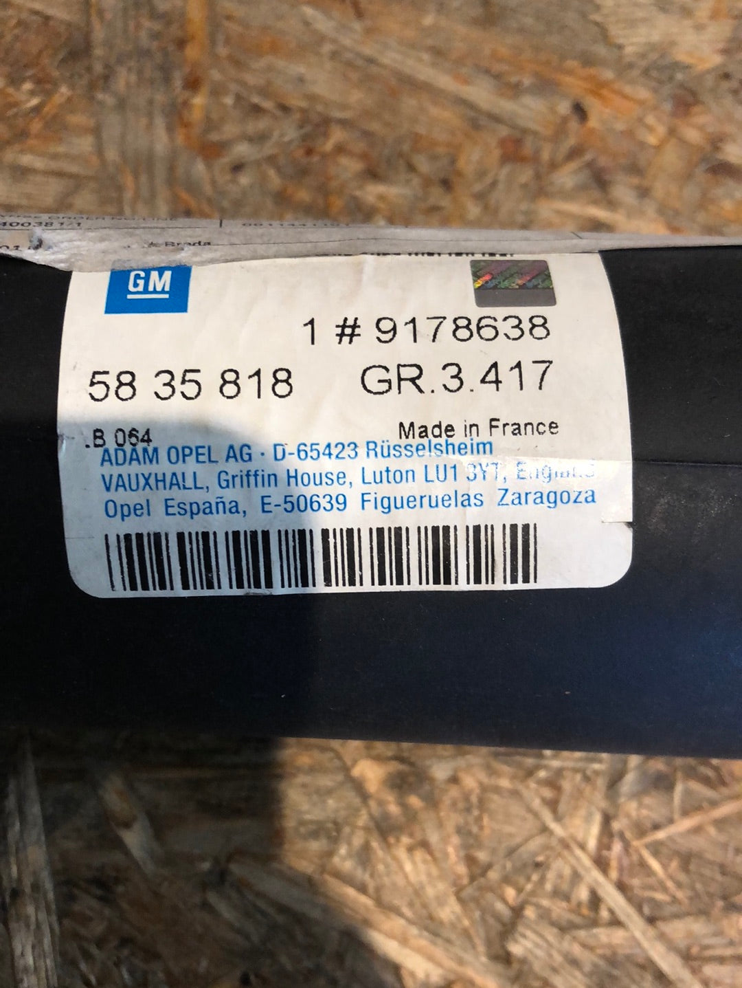 Original GM Opel Vectra B Z18XE Ansaugschlauch Neu
