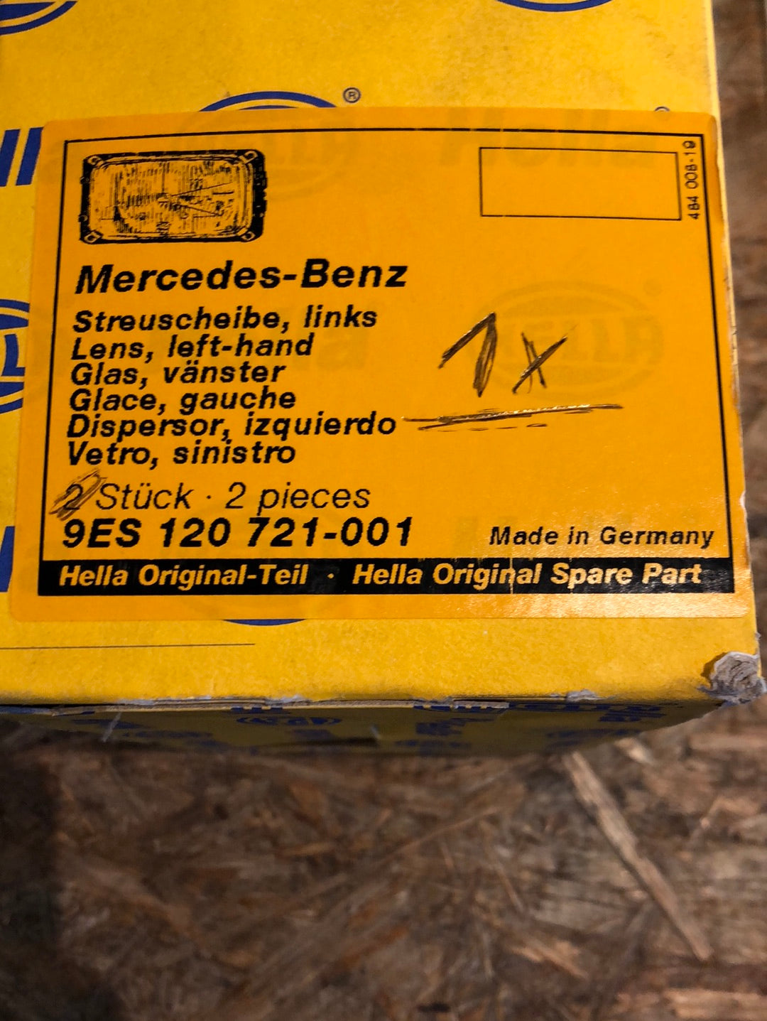 Original Hella Mercedes-Benz Streuscheibe links Neu
