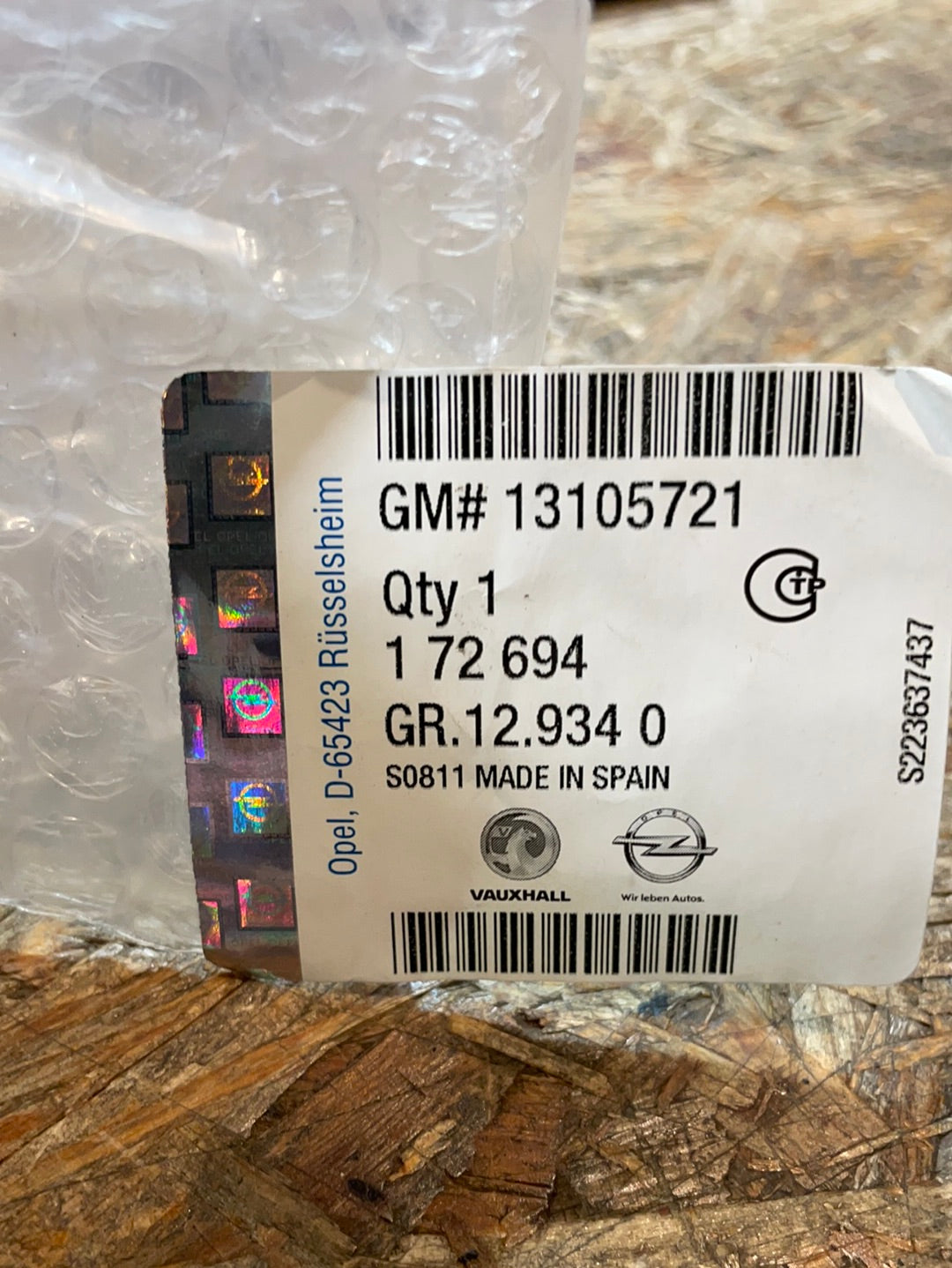Original GM Opel Vectra C Zierleiste Hintertür links Neu