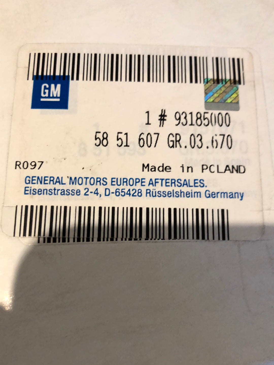 Original GM Opel Agila A Astra G H Corsa C Meriva A AGR-Ventil Neu