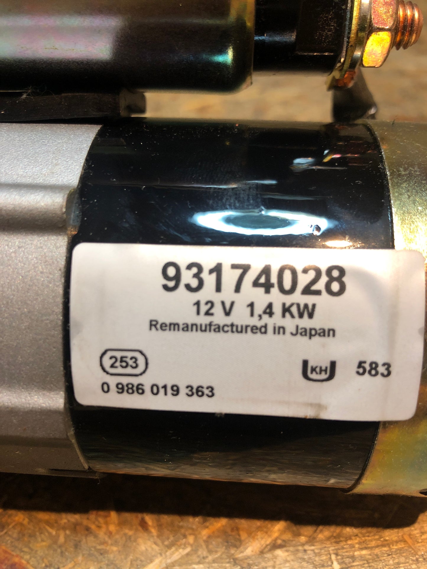 Original GM Opel Astra G 1.7 CDTI Anlasser 12V 1,4kW Neu