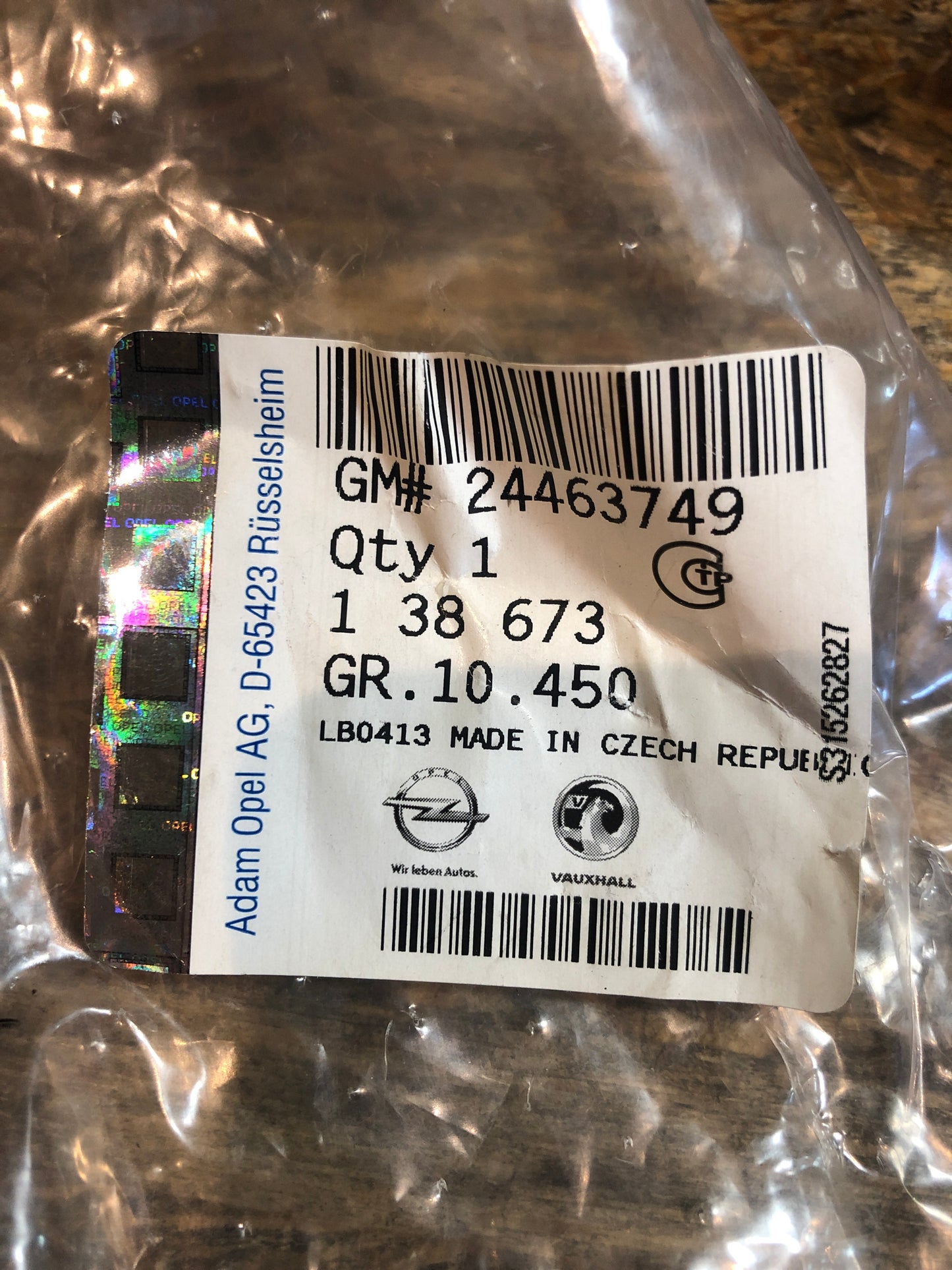 Original GM Opel Astra H Türgriff hinten Neu