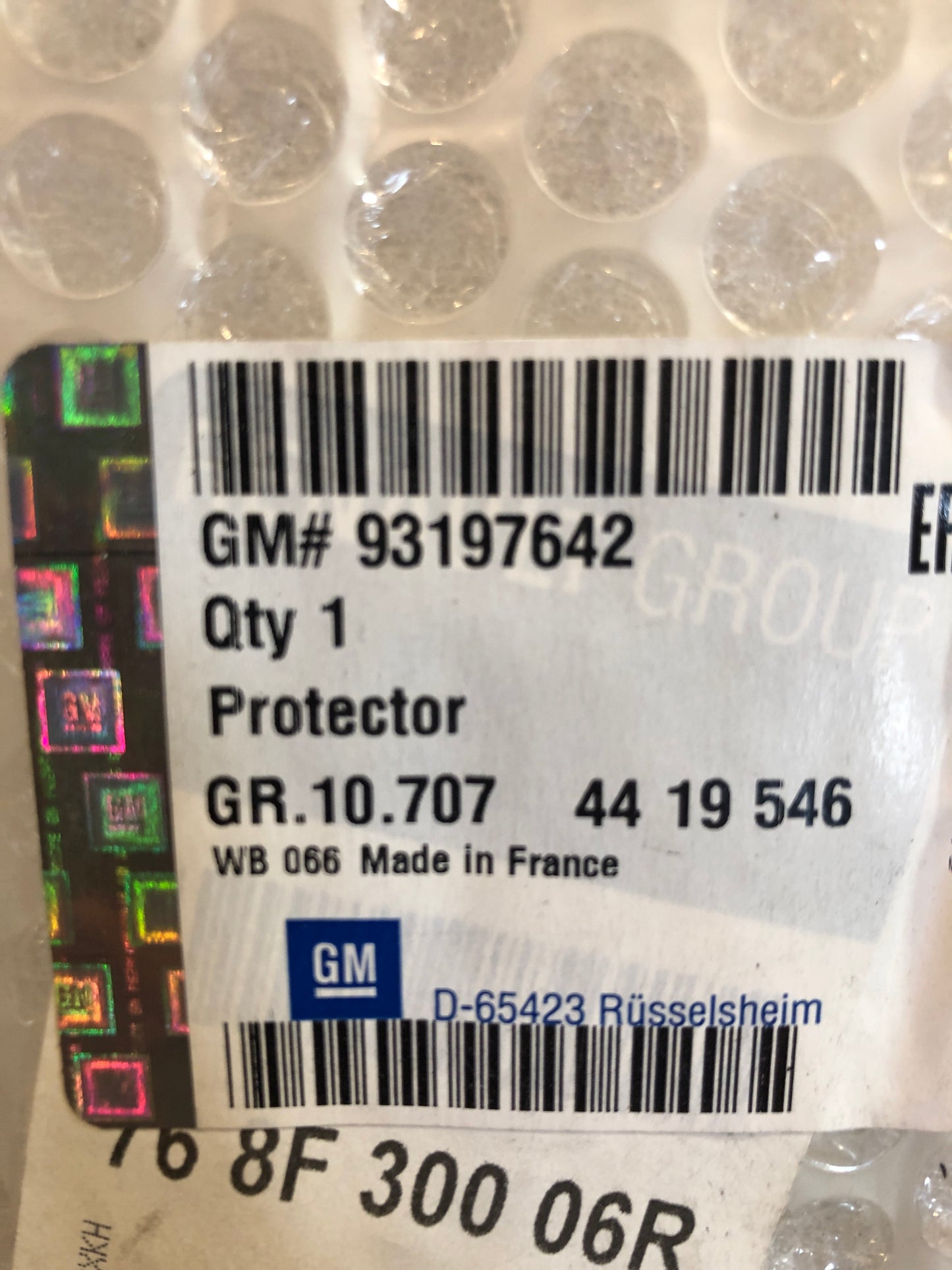 Original GM Opel Movano B Zierleiste Seitenwand rechts Neu