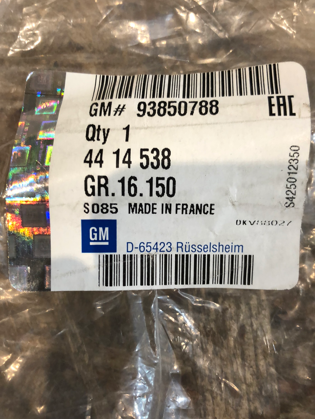 Original GM Opel Vivaro A Türdichtung Vorne Rechts Neu