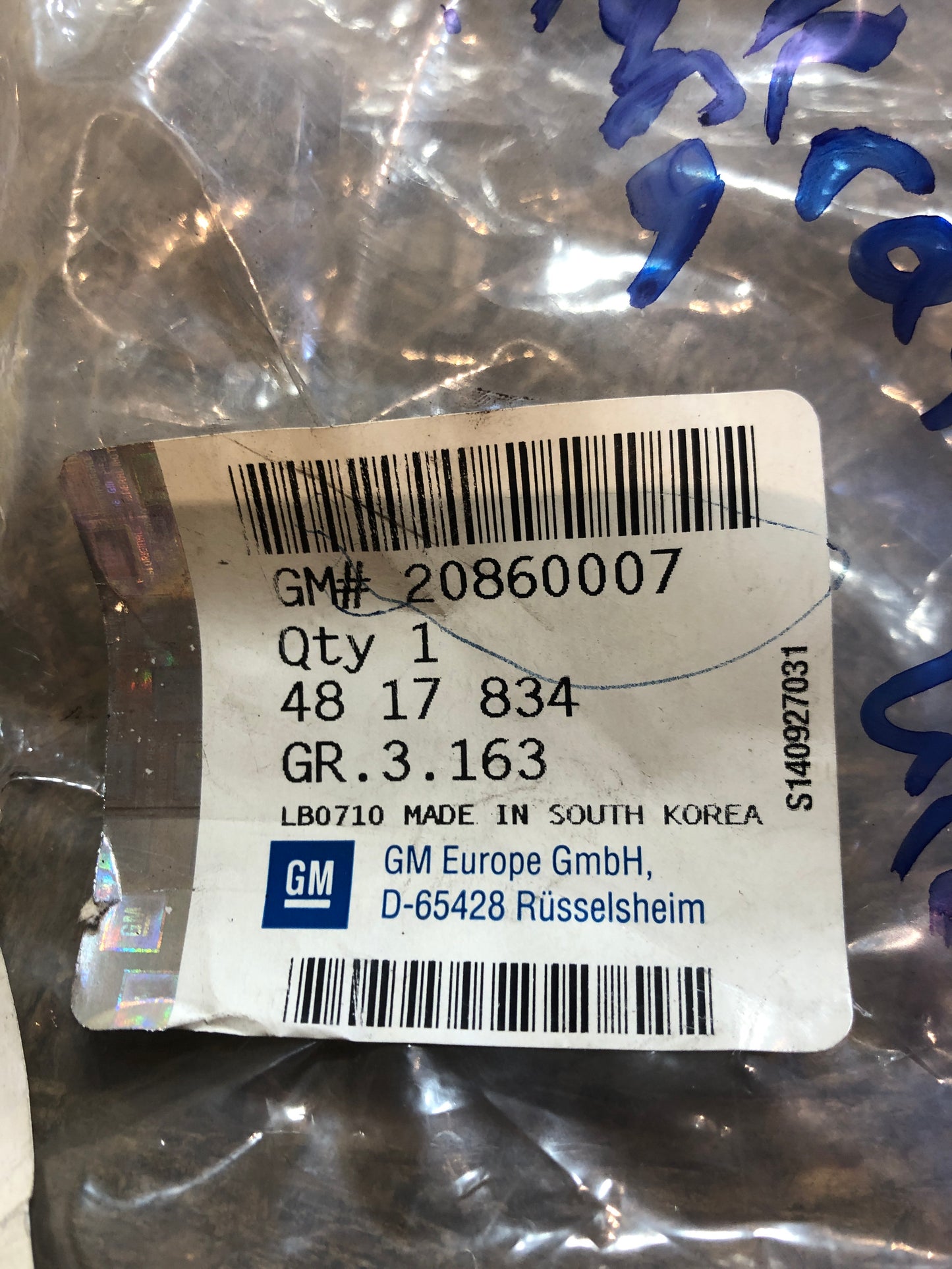 Original GM Opel Antara Rohr Kraftstoffzufuhr hinten Neu