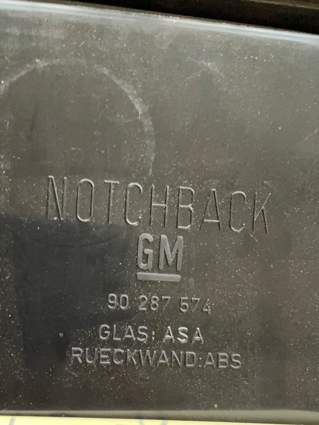 Original GM Opel Vectra C Zierleiste Kofferraumdeckel schwarz Neu