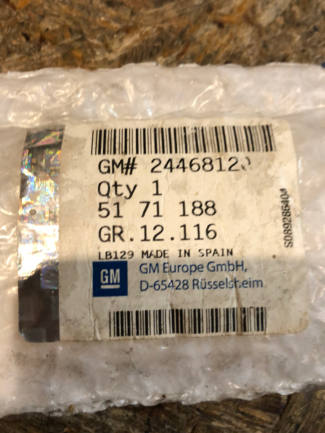 Original GM Opel Corsa C Schutzzierleiste Seitenwand Hinten Links Neu