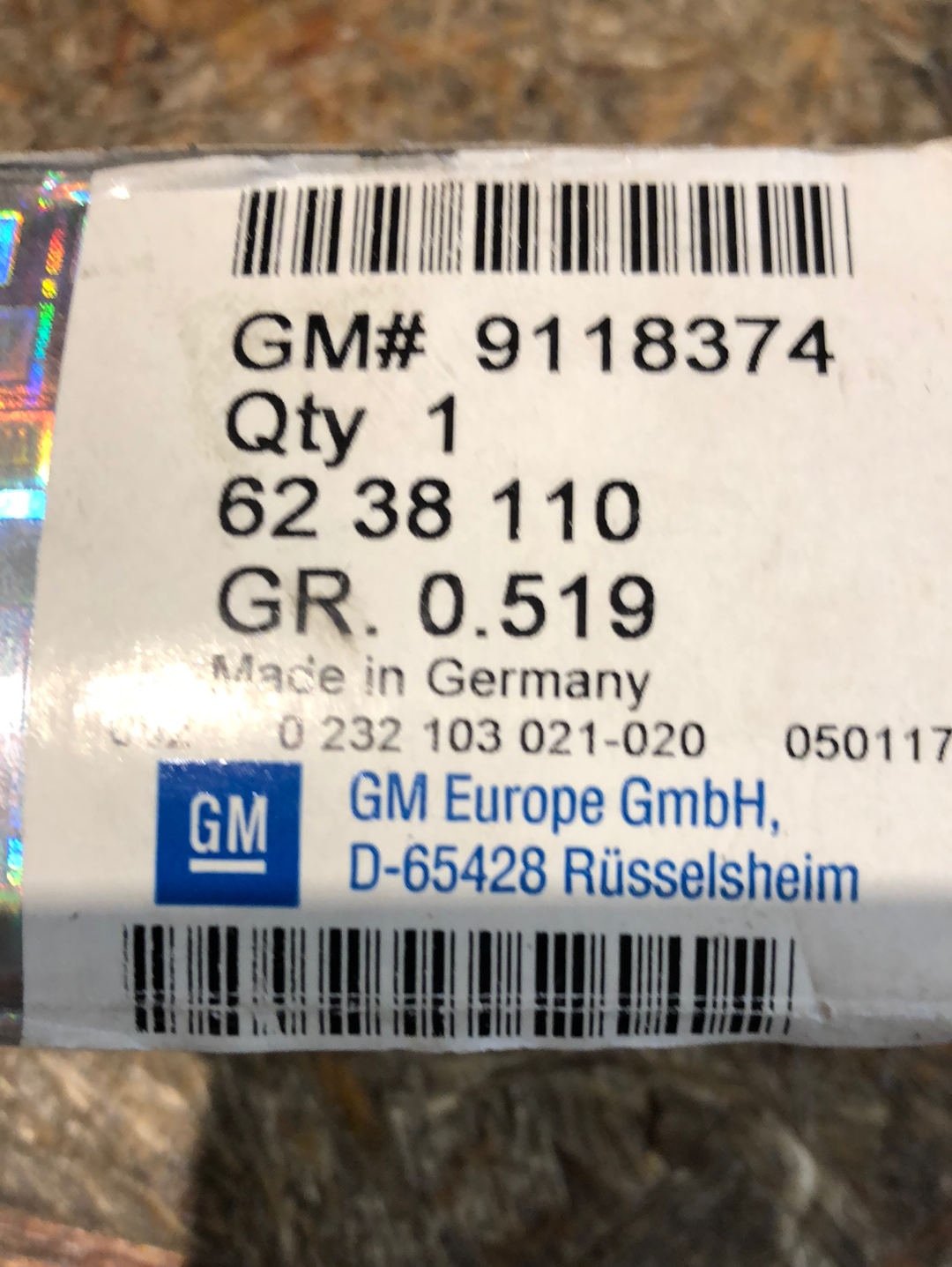 Original GM Opel Corsa C Nockenwellensensor Neu