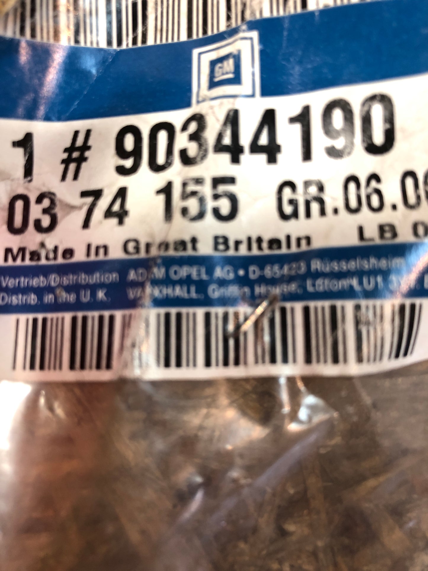 Original GM Opel Kadett E Klemme Spurstange Neu