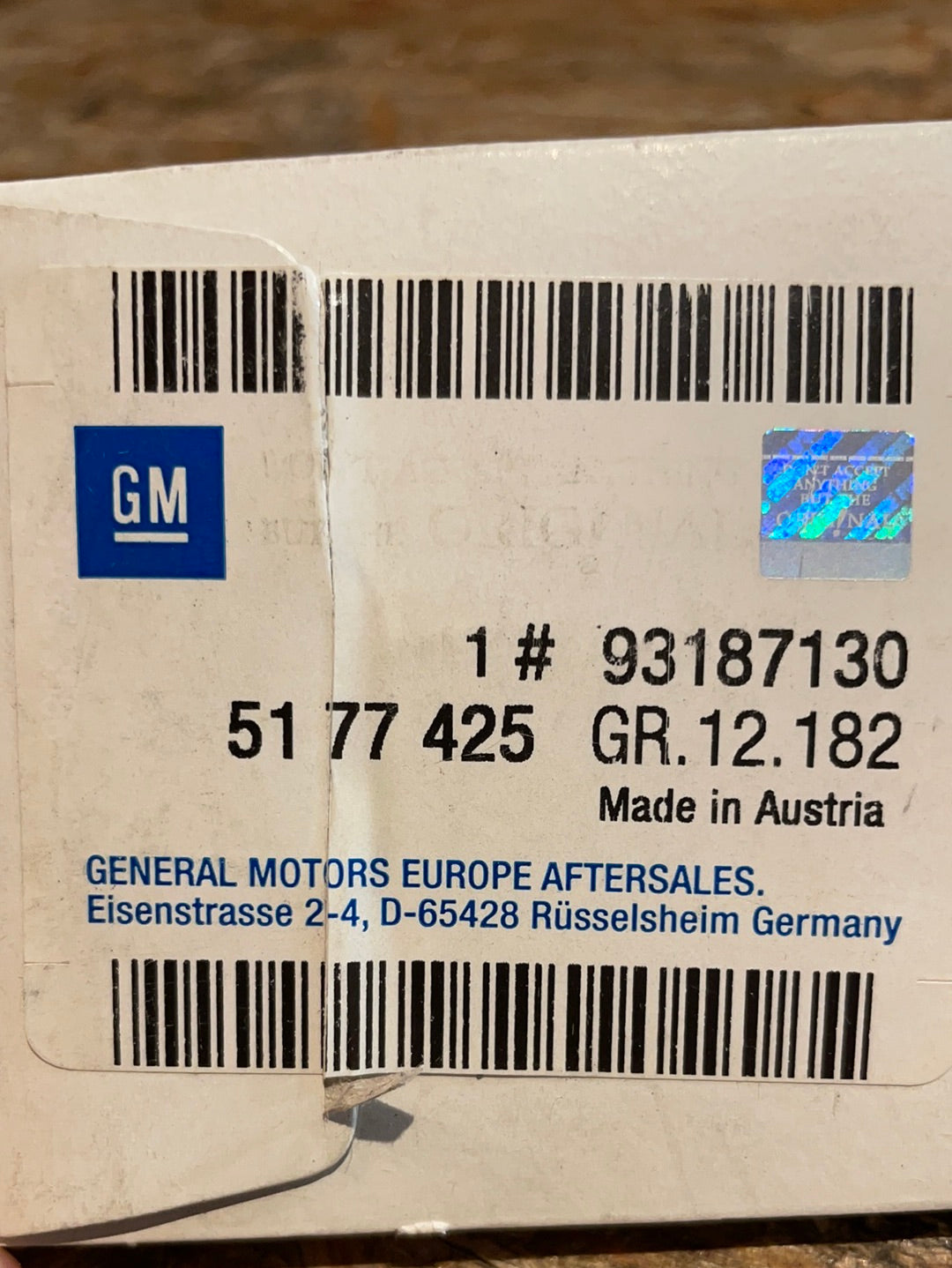 Original GM Opel Vectra C Schriftzug „Vectra V6 TURBO“ hinten Neu
