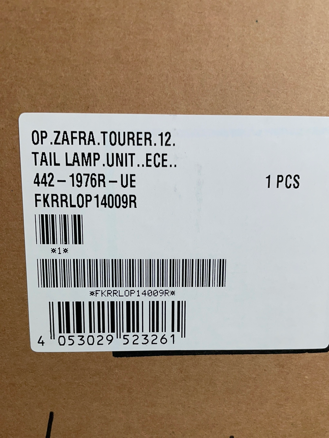 Original GM Opel Zafira Tourer Heckleuchte rechts Neu