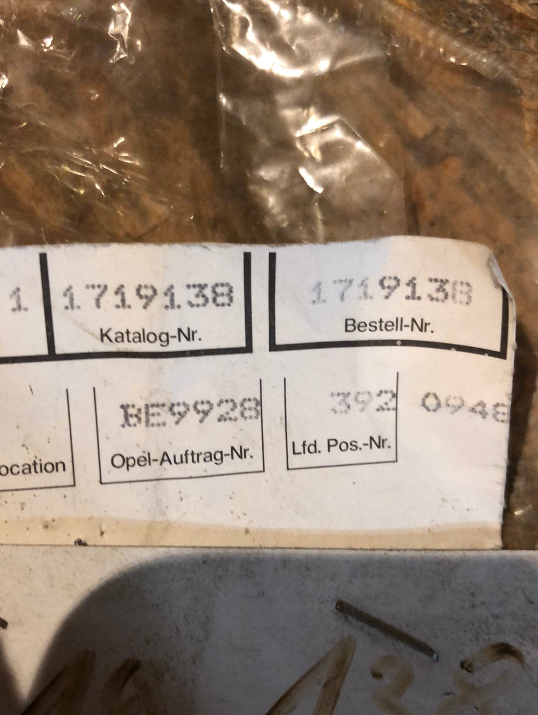 Original GM Opel Corsa A Spoiler vorne unten links Neu