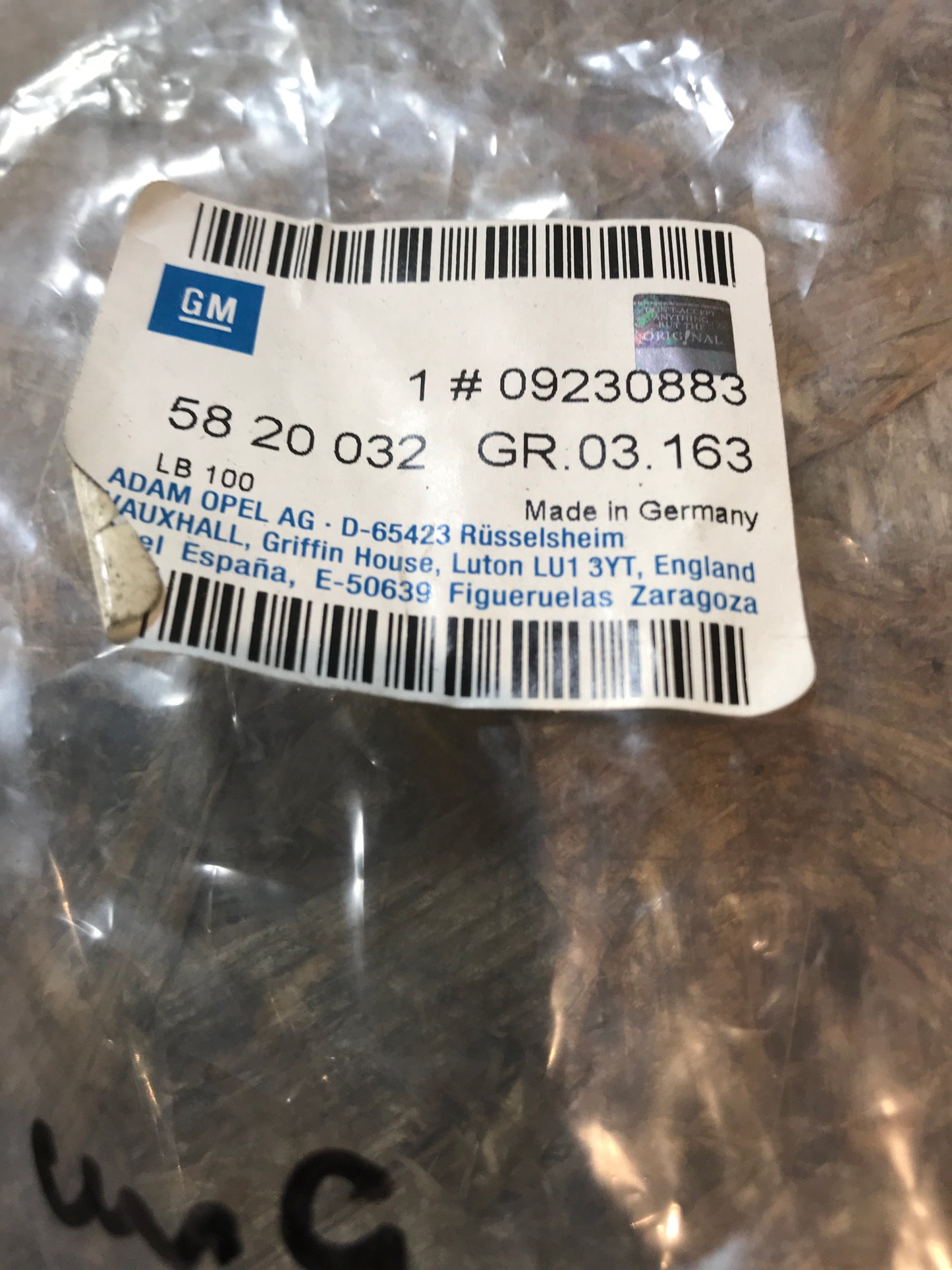 Original Opel Zafira A Kraftstoffleitung Rücklauf NEU