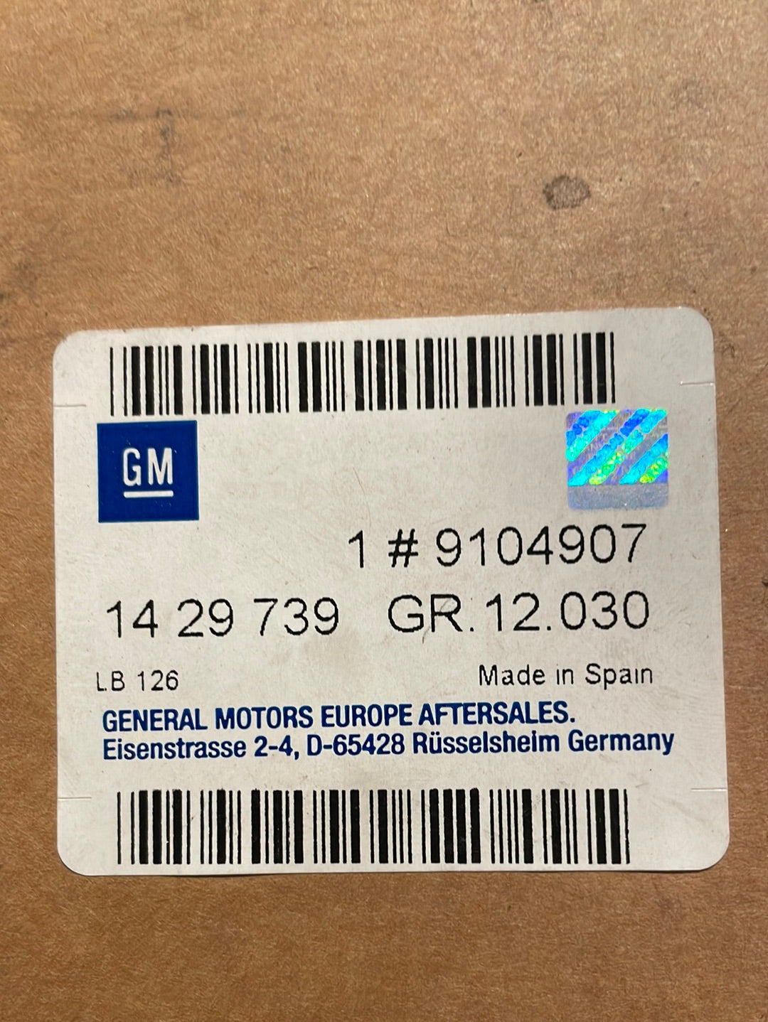 Original GM Opel Astra G Zafira A Ascher an Tunnelkonsole Neu